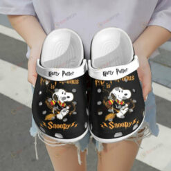 Custom Name Harry Potter Snoopy Crocs Crocband Clog Comfortable Water Shoes - AOP Clog