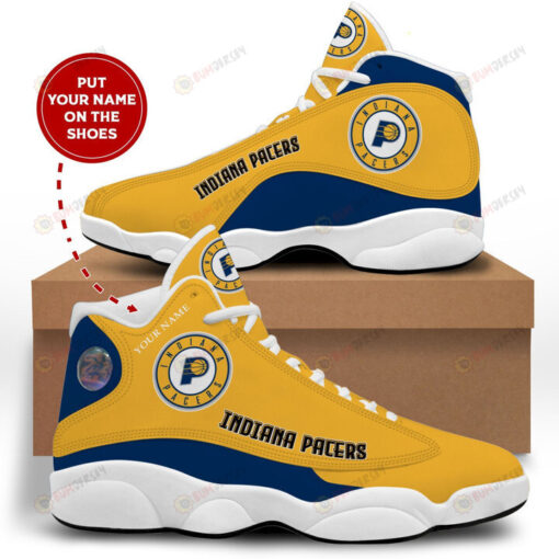 Custom Name Indiana Pacers Air Jordan 13 Shoes Sneakers