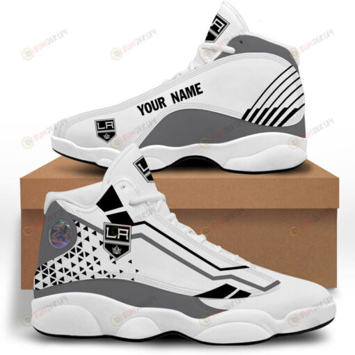 Custom Name Los Angeles Kings Pattern Air Jordan 13 Shoes Sneakers