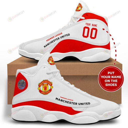 Custom Name Manchester United Air Jordan 13 Shoes Sneakers