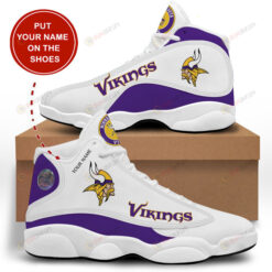 Custom Name Minnesota Vikings Air Jordan 13 Shoes Sneakers