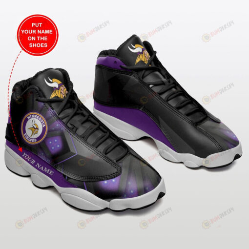 Custom Name Minnesota Vikings Pattern Air Jordan 13 Shoes Sneakers