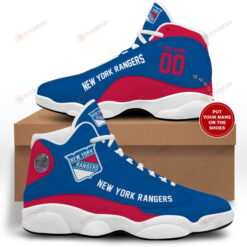 Custom Name New York Rangersair Jordan 13 Shoes Sneakers