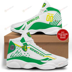 Custom Name Norwich City Air Jordan 13 Shoes Sneakers