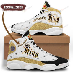 Custom Name October King Air Jordan 13 Sneakers Sport Shoes