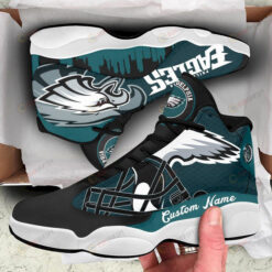 Custom Name Philadelphia Eagles Air Jordan 13 Shoes Sneakers