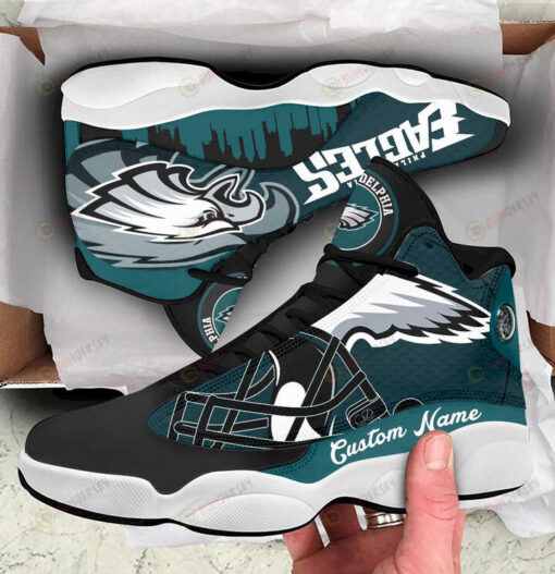 Custom Name Philadelphia Eagles Air Jordan 13 Shoes Sneakers