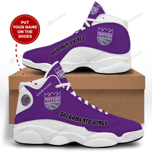 Custom Name Sacramento Kings Air Jordan 13 Shoes Sneakers