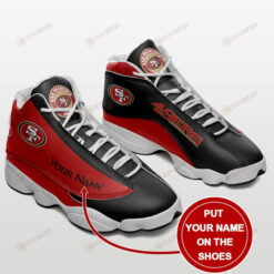 Custom Name San Francisco 49Ers Logo Pattern Air Jordan 13 Shoes Sneakers