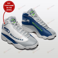 Custom Name Seattle Seahawks Pattern Air Jordan 13 Shoes Sneakers