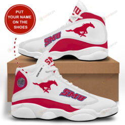 Custom Name Smu Mustangs Air Jordan 13 Shoes Sneakers