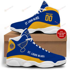 Custom Name St. Louis Blues Air Jordan 13 Shoes Sneakers