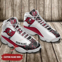 Custom Name Tampa Bay Buccaneers Pattern Air Jordan 13 Shoes Sneakers