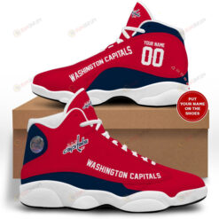 Custom Name Washington Capitals Air Jordan 13 Shoes Sneakers