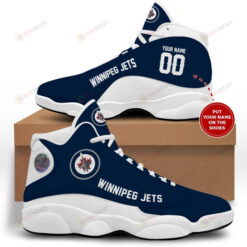 Custom Name Winnipeg Jets Air Jordan 13 Shoes Sneakers