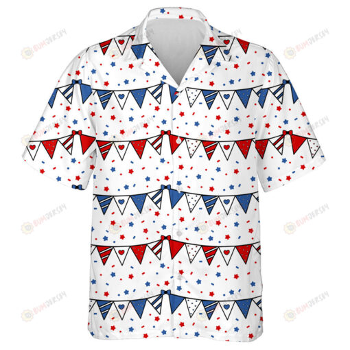 Cute Hanging Bunting Pennants For Independence Day Hawaiian Shirt