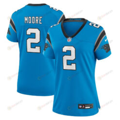D.J. Moore 2 Carolina Panthers Women's Alternate Game Jersey - Blue