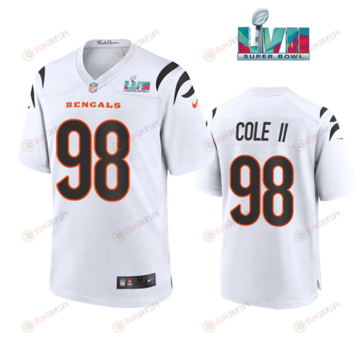 D.J. Reader 98 Cincinnati Bengals Super Bowl LVII Men's Jersey- White