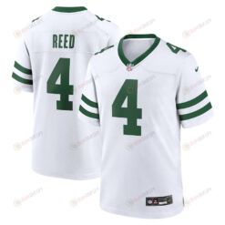 D.J. Reed 4 New York Jets Player Game Men Jersey - White