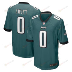 D'Andre Swift 0 Philadelphia Eagles Game Men Jersey - Midnight Green