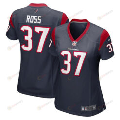 D'Angelo Ross 37 Houston Texans Women's Game Player Jersey - Navy