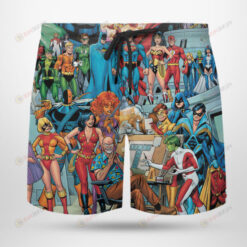 DC Celebrates George Perez Birthday Hawaiian Short Summer Shorts Men Shorts - Print Shorts