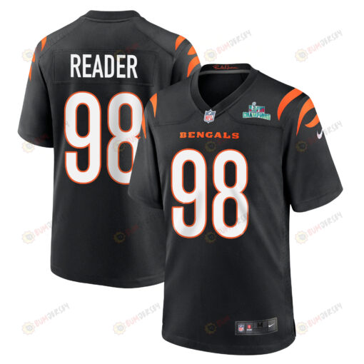 DJ Reader 98 Cincinnati Bengals Super Bowl LVII Champions Men's Jersey - Black