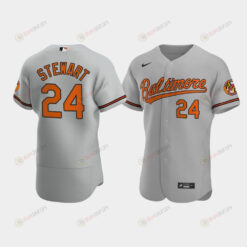 DJ Stewart 24 Baltimore Orioles Gray Road Jersey Jersey