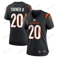 DJ Turner 20 Cincinnati Bengals Women's Game Jersey - Black