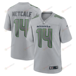 DK Metcalf 14 Seattle Seahawks Atmosphere Fashion Game Jersey - Gray