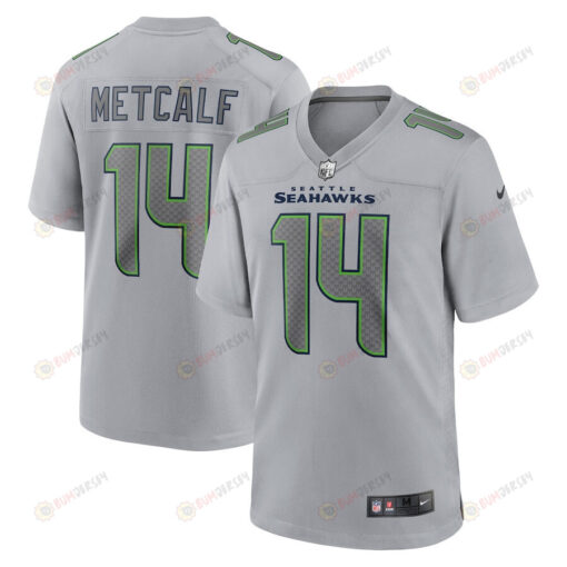 DK Metcalf 14 Seattle Seahawks Atmosphere Fashion Game Jersey - Gray