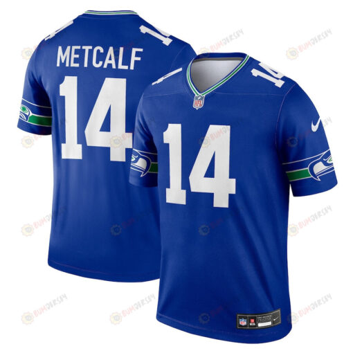 DK Metcalf 14 Seattle Seahawks Throwback Legend Player Men Jersey - Royal