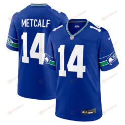 DK Metcalf 14 Seattle Seahawks Throwback Player Game Men Jersey - Royal