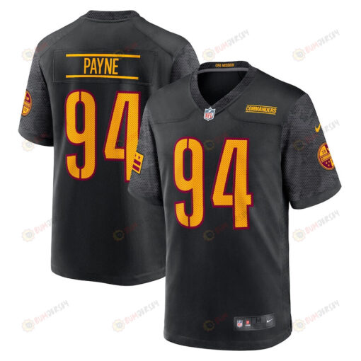 Da'Ron Payne 94 Washington Commanders Alternate Game Men Jersey - Black