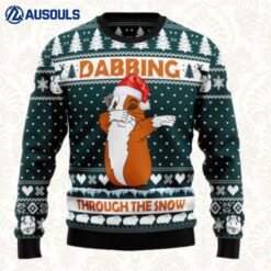 Dabbing Through The Snow Guinea Pig Ugly Sweaters For Men Women Unisex