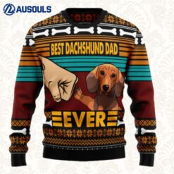 Dachshund Best Dog Dad Ugly Sweaters For Men Women Unisex