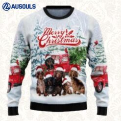 Dachshund Merry Christmas Sweater 3D Ugly Sweaters For Men Women Unisex