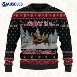 Dachshund Wiener Wonderland Personalized Ugly Sweaters For Men Women Unisex