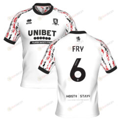 Dael Fry 6 Middlesbrough 2022-23 Third Jersey - White
