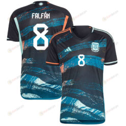 Daiana Falf?n 8 Argentina Women's National Team 2023-24 World Cup Away Men Jersey