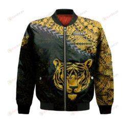 Dalhousie Tigers Bomber Jacket 3D Printed Grunge Polynesian Tattoo