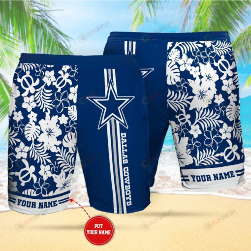 Dallas Cowboy Custom Name Hawaiian Shorts Summer Shorts Men Shorts - Print Shorts