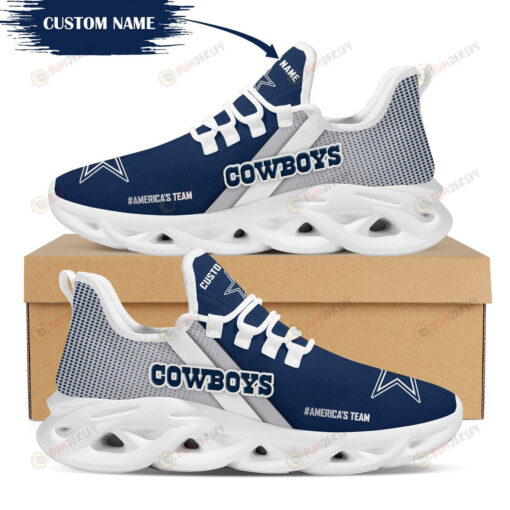 Dallas Cowboys America's Team Custom Name 3D Max Soul Sneaker Shoes