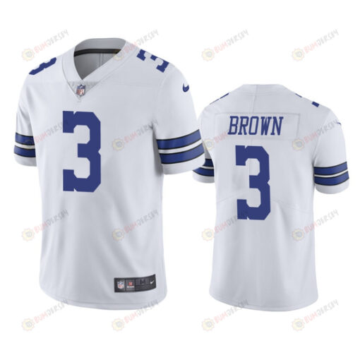 Dallas Cowboys Anthony Brown 3 White Vapor Limited Jersey - Men's