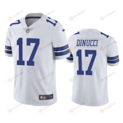 Dallas Cowboys Ben DiNucci 17 White Vapor Limited Jersey - Men's