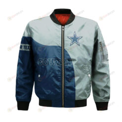 Dallas Cowboys Bomber Jacket 3D Printed Curve Style Custom Text And Number