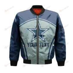 Dallas Cowboys Bomber Jacket 3D Printed Custom Text And Number Curve Style Sport