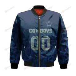 Dallas Cowboys Bomber Jacket 3D Printed Team Logo Custom Text And Number