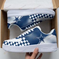 Dallas Cowboys Caro Pattern Air Force 1 Shoes Sneaker