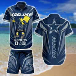 Dallas Cowboys Cool Like Set ??3D Printed Hawaiian Shirt